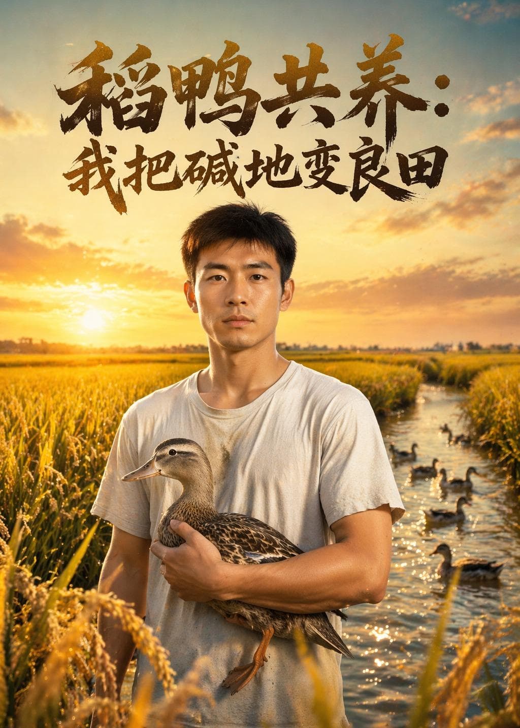 稻鸭共养：我把碱地变良田海报