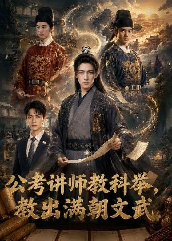公考讲师教科举，教出满朝文武海报