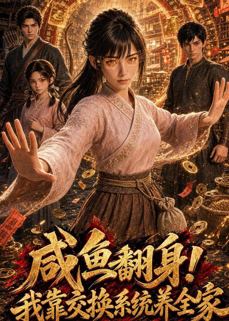 咸鱼翻身！我靠交换系统养全家海报