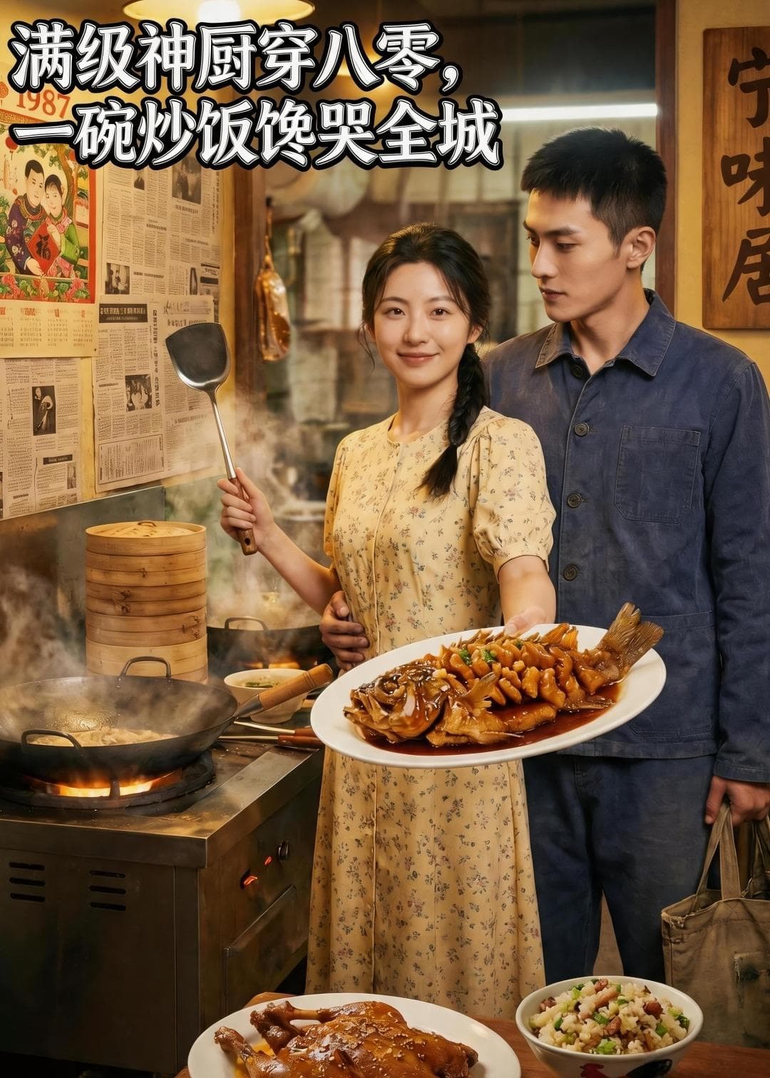 满级神厨穿八零，一碗炒饭馋哭全城海报
