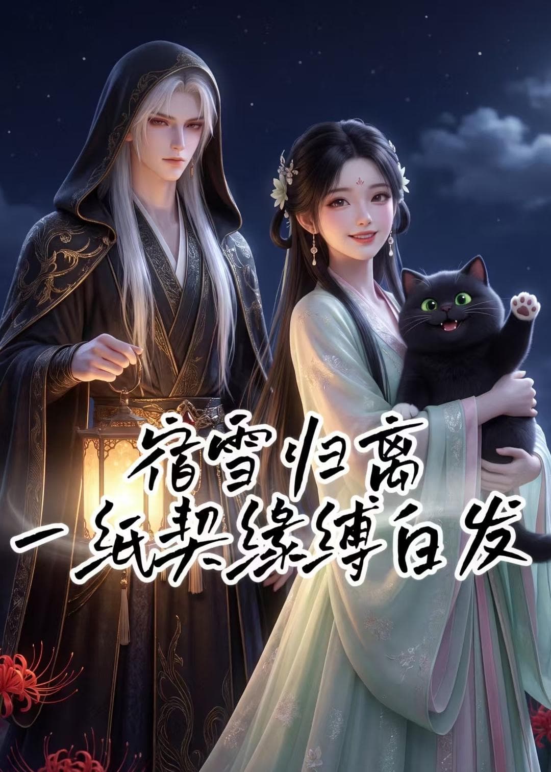 宿雪归离：一纸契缘缚白发海报