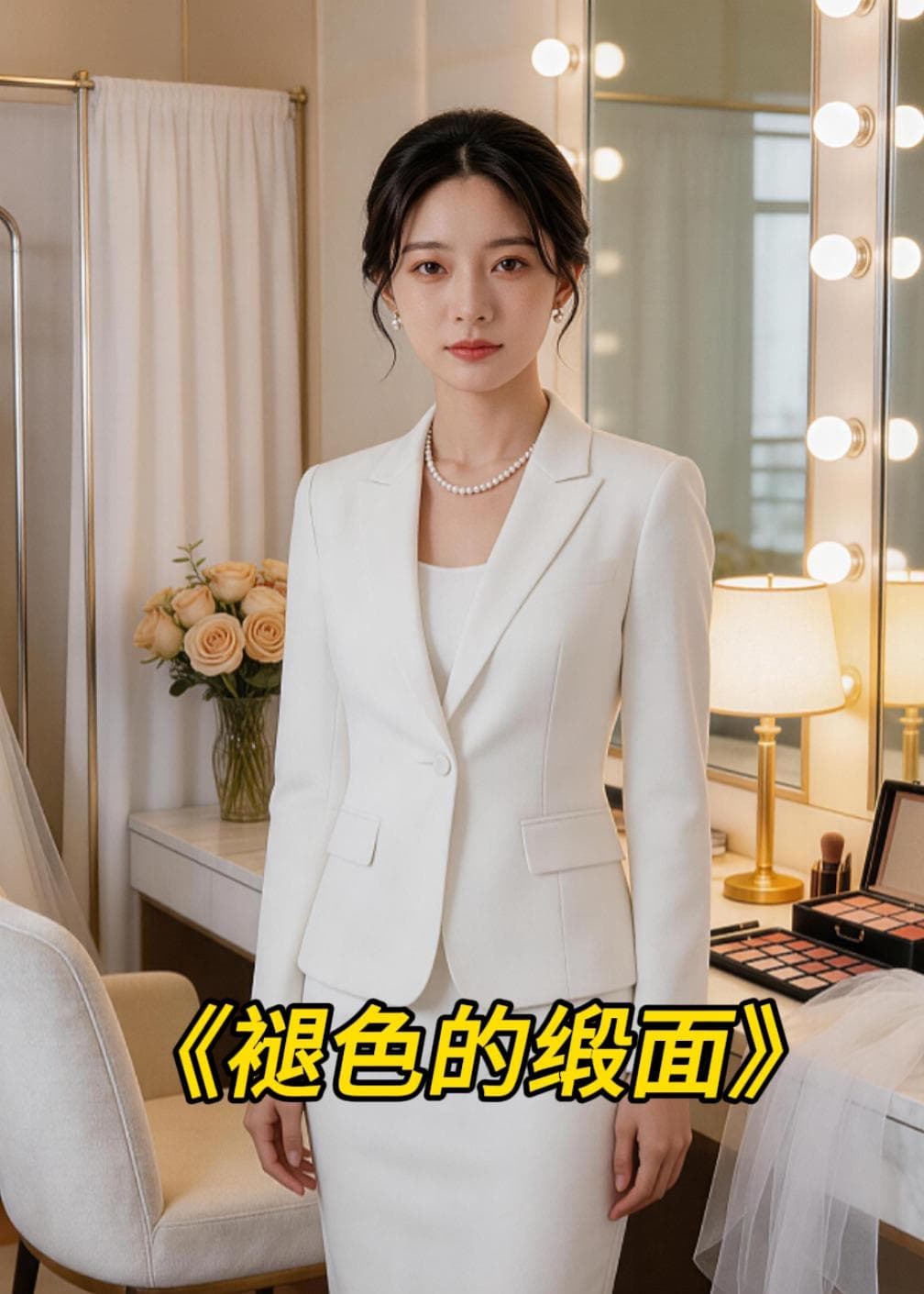 褪色的缎面海报