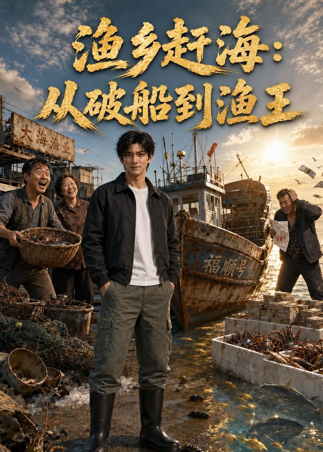 渔乡赶海：从破船到渔王海报