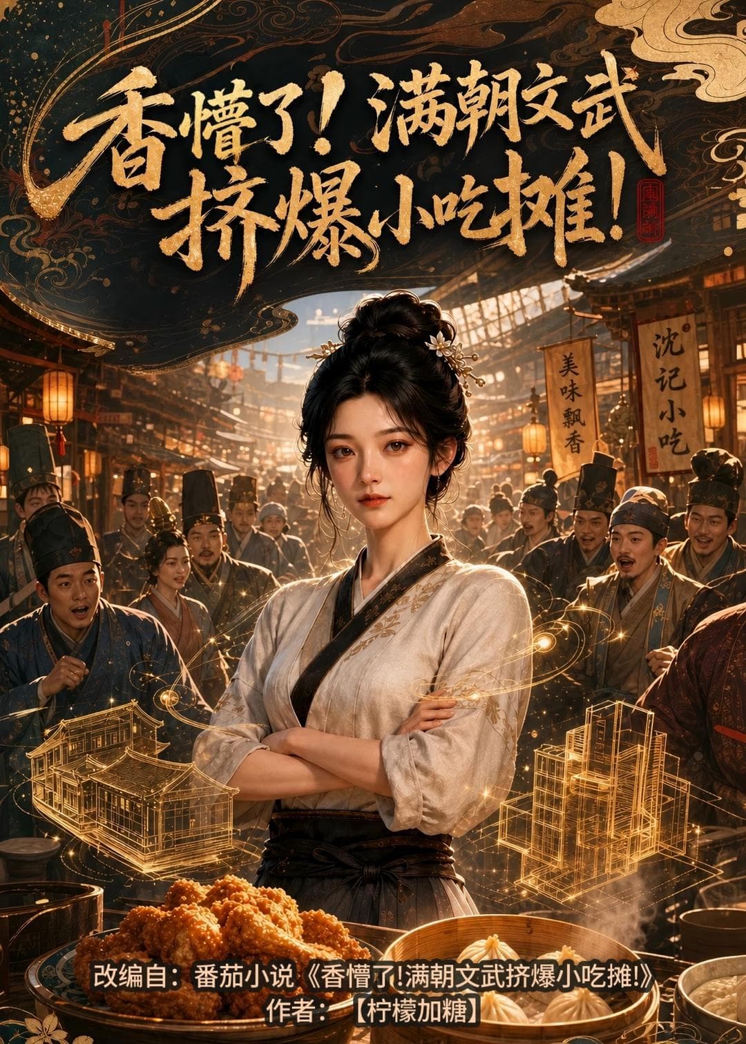 香懵了!满朝文武挤爆小吃摊!海报